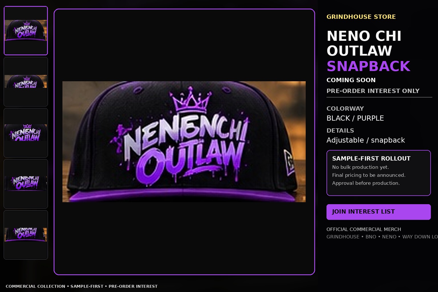NENO CHI OUTLAW Snapback